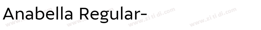 Anabella Regular字体转换